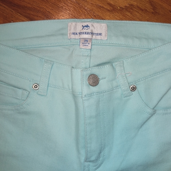 Southern Tide Resort Women's Skinny Jean Size 25 Light Pool Blue - Picture 4 of 7